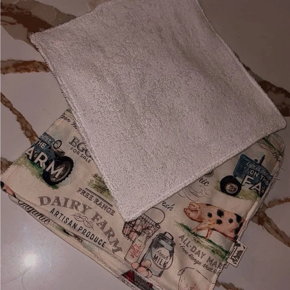 Farm Print Rags - Picture 3 of 4